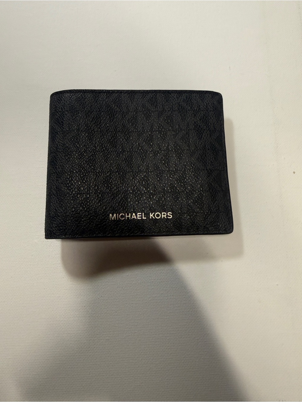 Michael Kors Black Logo-Print Men's Bifold Wallet